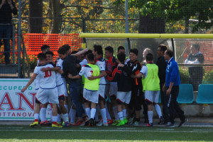 Allievi spareggio esultanza