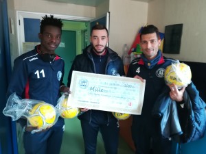 Keita, Tuzzato e Brancati, una parte della rappresentanza della squadra