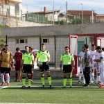 La terna locrese con in mezzo il signor Femia, vittima di un malore