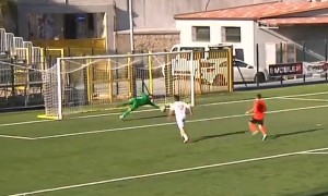 Il gol di Campolo che portò in vantaggio l'Under 19 biancorossa nel quarto di finale poi vinto ai rigori contro il Locri