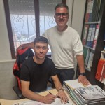 Vicente Mosquilo con il dirigente Sebastiano Marra 2