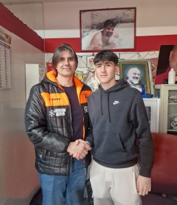 Antonino Putortì con il presidente Cogliandro