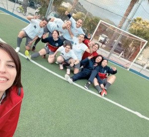 Il selfie delle nostre ragazze prima della partita con il Melito di qualche settimana fa